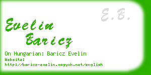 evelin baricz business card